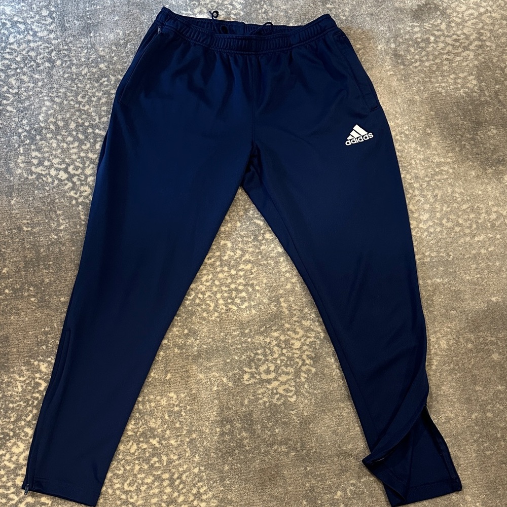 Adidas mens Dark Blue Joggers Size L